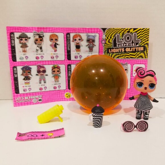 L.O.L. Surprise! Lights Glitter "Optical" Doll & Accessories, EUC - Picture 3 of 13